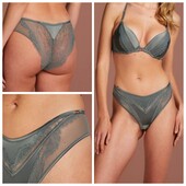 Hunkemoller noir! Шикарні жіночі труси з мережива і сатину Хл розмір balsam green! Лот 90