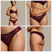 Hunkemoller noir! Жіночі труси із мережива і сіточки Л розмір ltalian plum! Лот 317