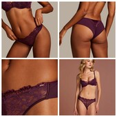 Hunkemoller noir! Жіночі труси із мережива, сіточки і сатину Хл розмір