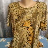 Блузка с"золотым" напылением на женщину L/XL,см.замеры