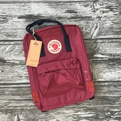Рюкзак жіночий Kanken бордовий. Нашумівша модна модель, яку хочуть усі!