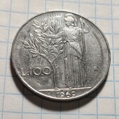 Монета Італії 100 лір 1969