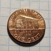 Монета США 1 цент 2009