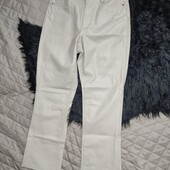 Zara, 34 eur, молочні штани еко шкіра