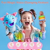 243. Бездротовий мікрофон Bluetooth Karaoke, портативна караоке-машина 4 в 1, динамік, плеєр із та