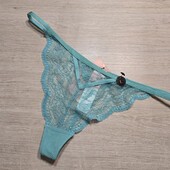 Hunkemoller! Мереживні жіночі труси, стрінги Л розмір sea blue! Лот 79
