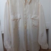 Tulliano 100% pure silk чоловіча шовкова сорочка L-розмір