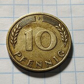 Монета Германії 10 пфенінгів 1950