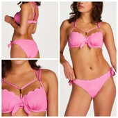 Hunkemoller! Роздільний жіночий купальник 75F, низ S розмір hot orchid! Лот 38