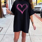 Сукня-футболка, цікавий прінт, розмір xxl, 100% cotton ♥️