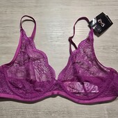 Hunkemoller! Мереживний жіночий бюстгальтер на кісточках 80Д wild aster! Лот 63