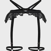 Hunkemoller! Мереживний жіночий пояс з гартерами для ніг Л/Хл розмір black! Лот 22