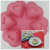Качественная Силиконовая форма 6 в 1" ❤️ сердечки