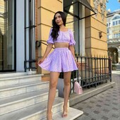костюм софт спідниця-шорти