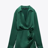 Zara коротка атласна сукня