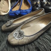 Сріблясті балетки Riva 39p