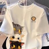 Жіноча футболка, прінт "Котики" розмір 2xl