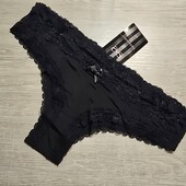 Hunkemoller! Якісні жіночі труси з мереживним оздобленням Л розмір caviar! Лот 70