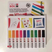 Текстильні маркери Marabu Creabox textil pen, для малювання на тканині з Німеччини