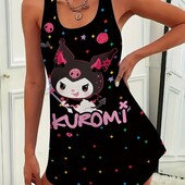 Трикотажная ночная рубашка домашние платье Kuromi