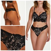 Hunkemoller! Мереживні жіночі труси, стрінги Xs розмір caviar! Лот 224
