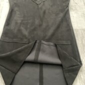 Платье прямого кроя под замш M,L
