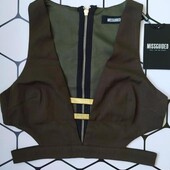 Дуже стильний топ хакі)))розмір 36 Missguided