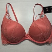 Hunkemoller! Жіночий бюстгальтер з мереживом і портупеєю 75С rapture rose! Лот 96