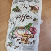 Рушники Кава/Зерна 25*50 см мікрофібра В лоті 5 шт