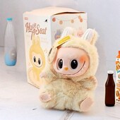 Мягкая игрушка Лабубу, брелок 15 см Желтый