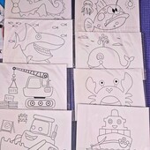 5 шт. Наклейки аппликации 3D детский набор своими руками