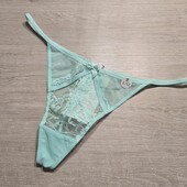 Hunkemoller! Ніжні мереживні жіночі труси, стрінги Л розмір beach glass! Лот 417