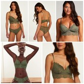 Hunkemoller! Комфортний мереживний жіночий бюстгалтер без кісточок 80Д, four leaf cover! Лот 533