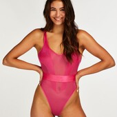 Рожевий боді жіночий від hunkemoller Євро розмір XL.