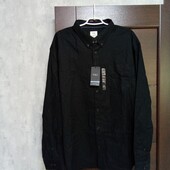 Новая брендовая коттоновая мужская рубашка р.4XL.