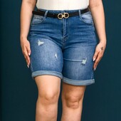 Джинсовые стрейчевые шорты Shein