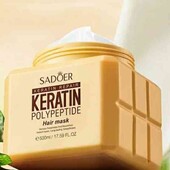 Маска для волосся поліпептидна з кератином Sadoer Keratin Polypeptide Hair Mask 500ml

