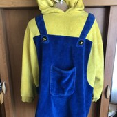 Меховушка, плюшева туника, кофта, худи, L-XL. Minions, слип, пижама