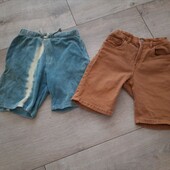 Шорти джинсові Zara + шорти махрові Zara 140р.