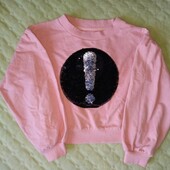Кофта дівчинці Reserved р.140 з паєтками переверташками Резервед
