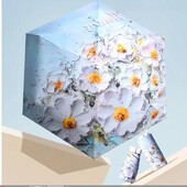 Компактна 6-складна плоска кишенькова парасолька,ідеальна для подорожей та щоденного використання