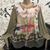 Котонова кофтинка на змійці, р.16/18 в гарному стані