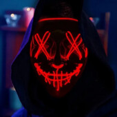 Світлодіодна неонова маска світиться LED, светодиодная Маска