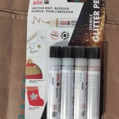 Набір глітерних фарб Marabu Creabox Glitter Pen жля текстилю, кераміки тощо