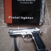 Зажигалка Пистолет Beretta M9 Газовая с турбонаддувом