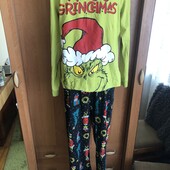 Пижама, комплект, костюм, 100% коттон, L. grinch. в ідеалі