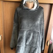 Меховушка, плюшева туника, кофта, худи, 2 XL, слип, пижама