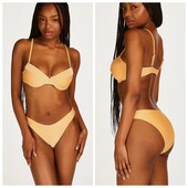 Hunkemoller! Помаранчевий роздільний жіночий купальник 75Е, низ М розмір white! Лот 7