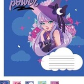 Зошит 1 Вересня Girl power, в косу лінію, 12 листов. В лоті 2 шт