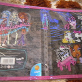 Папка на блискавці Kite Monster High В5 об'ємна,для зошитів
